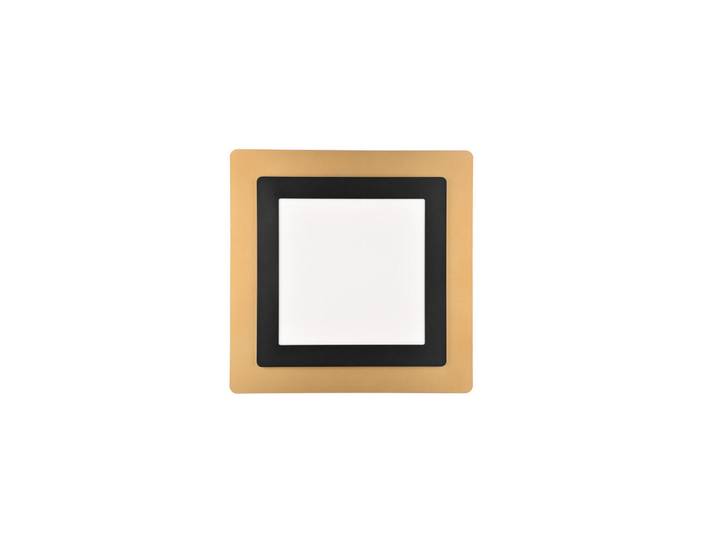 Trio Leuchten Led-Deckenleuchte Morgan, Schwarz, Goldfarben, Metall, 45x4.2x45 cm, Farbwechsler, 199 Farbkombinationen, Farbtemperaturwechsler, Lampen & Leuchten, LED Beleuchtung, LED-Deckenleuchten