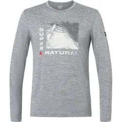 Super Natural, Herren, Funktionsshirt, Super Mountain (XL), Grau, XL