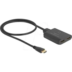 DELOCK 18645 - HDMI-Switch, 2x1-Port, 8K/60 Hz, 50 cm
