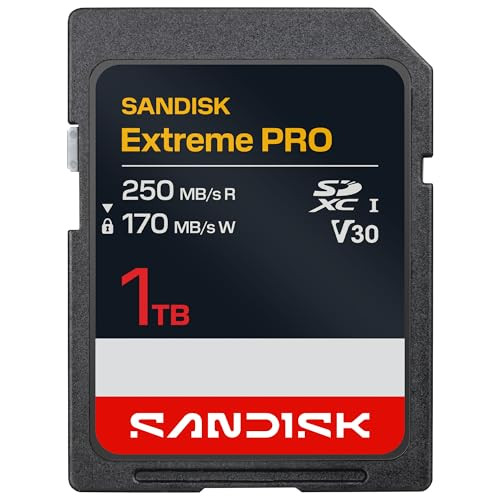 SanDisk Extreme PRO SDXC UHS-I geheugenkaart, 1 TB, V30, zwart