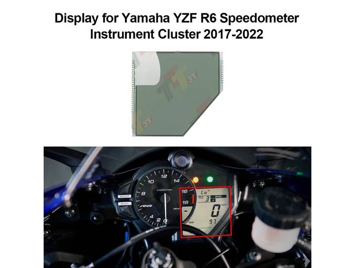 Affichage pour groupe d'instruments de compteur de vitesse Yamaha YZF R6 17-22