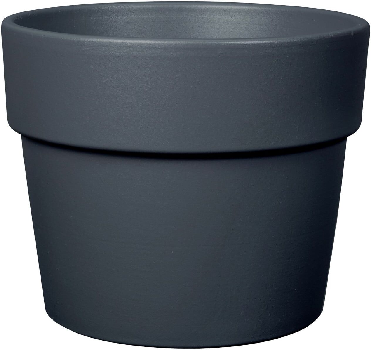 DEROMA Bigband Pflanztopf Perfetto Perfetto Ø 39 cm Terrakotta anthrazit