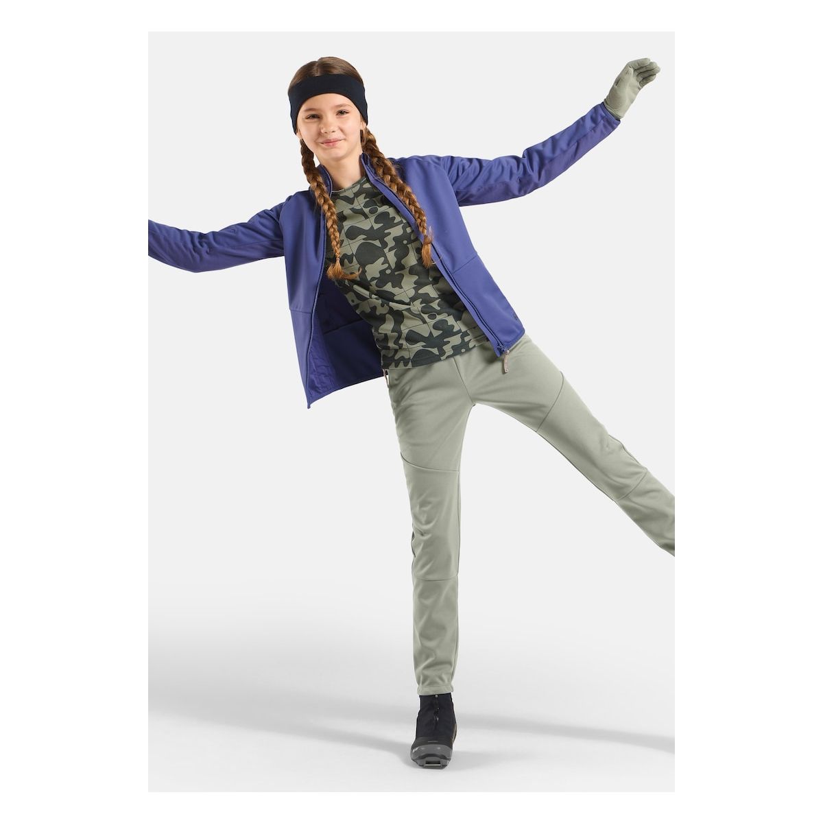 Odlo The Essentials Warm Kids' Cross-country Pants shadow (10876) 116 622799-10876-116