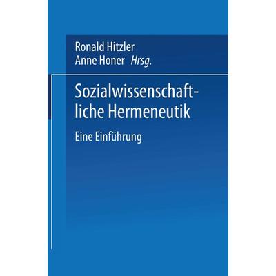 Sozialwissenschaftliche Hermeneutik, Taschenbuch von , VS Verlag für Sozialwissenschaften, 978-3-663-11432-1