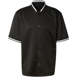 Urban Classics, Herren, Sportshirt, Interlock Baseball Shirt black M (M), Schwarz