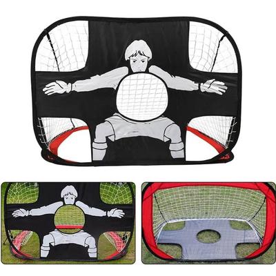 Foldable Football Goal Nylon Soccer Goal For Kids And Adults blue