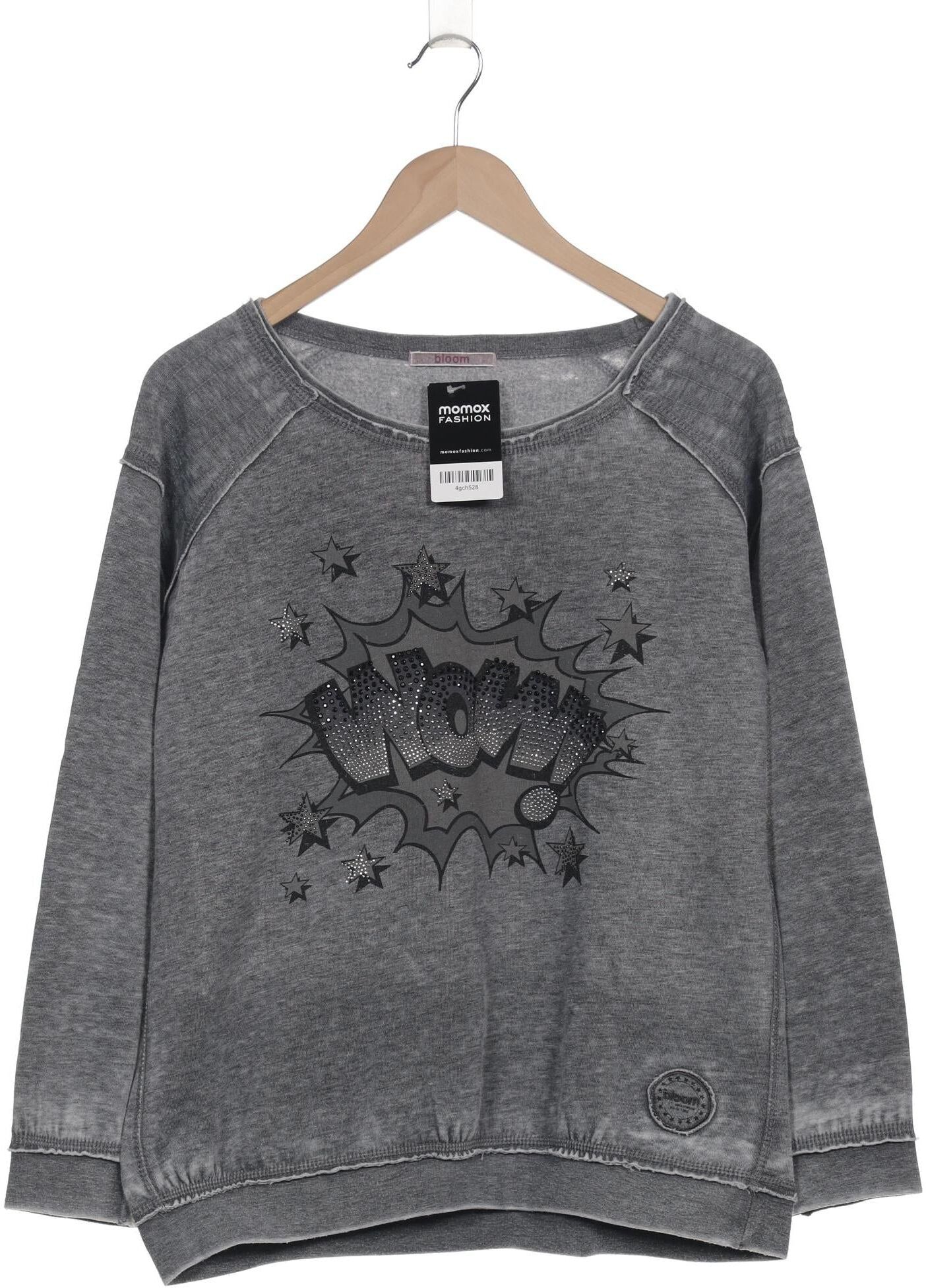 bloom Damen Pullover, Grau, Gr. EU 38, Synthetik / Baumwolle - Second Hand