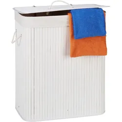Relaxdays, Wäschekorb, Bambus (95 l)