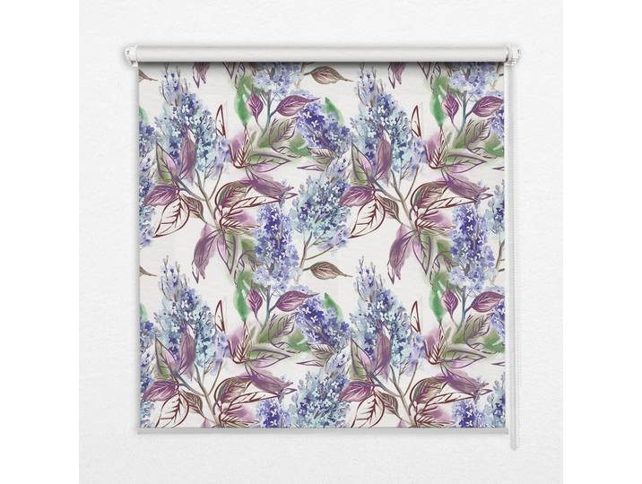 Tulup Innenrollo - Fensterrollo - Rollo - 90x180 cm - Sommerblumen, Violett, Kunststoff, Rechteckig, 90x180x0.5 cm, Heimtextilien, Vorhänge, Rollos