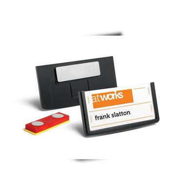 Durable Namensschild 30x60cm sw 25St FRAME mit Magnet
