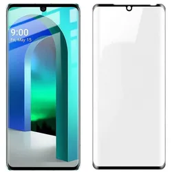 Screenguard LG Velvet Full Screen Panzerglas Schutzfolie 2.5D 9H (LG Velvet), Smartphone Schutzfolie, Schwarz