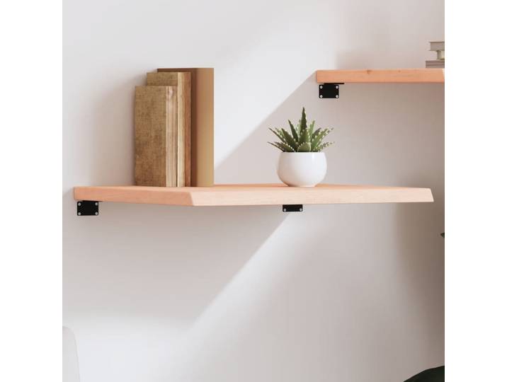 vidaXL Wandregal 60x50x(2-4) cm Massivholz Eiche Unbehandelt