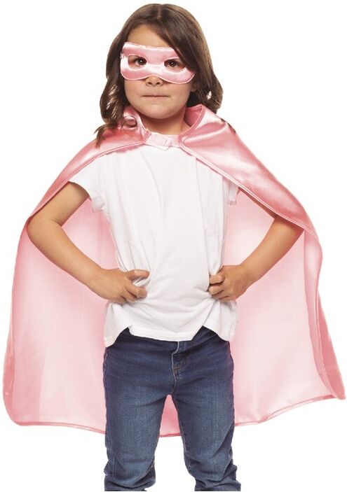 Cape et masque super héro rose TU - Rubies