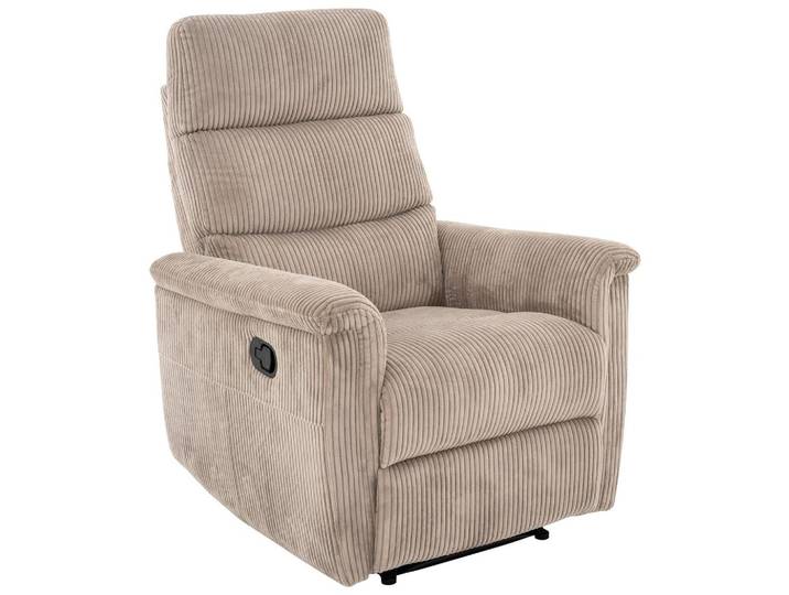Relaxsessel Xeno Cordbezug Hellbraun