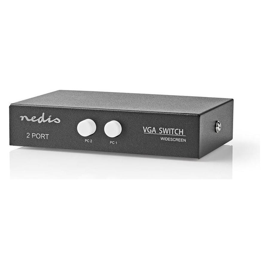 Nedis VGA Switch 2 Port(s) Maximum Resolution: 2560x1600 500 MHz (CSWI5902BK)