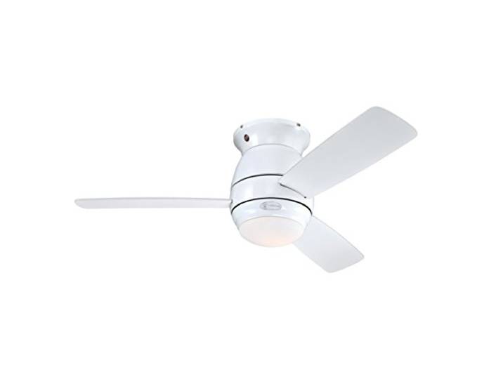 72180 Halley 112 cm weißer Deckenventilator, Beleuchtung mit Opal-Milchglas