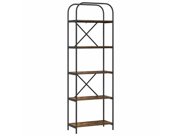 BONNIE®Bibliothèque - Décoration pour Maison Bureau Étagère Chêne fumé 60x30x183 cm Bois d'ingénierie FR725076