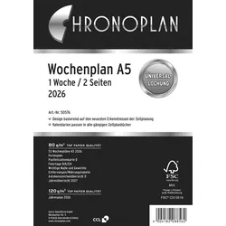 CHRONOPLAN Kalendereinlage Wochenplan A5 2026