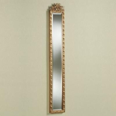 Touch of Class Giuliana Floral Wall Mirror Panel Antique Gold , Antique Gold