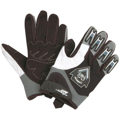 Motorradhandschuhe ROLEFF "RO 54" Gr. XL, weiß (schwarz, grau, weiß), Handschuhe, XL, Kunstfaser, mit Weitenverstellung und Polsterung