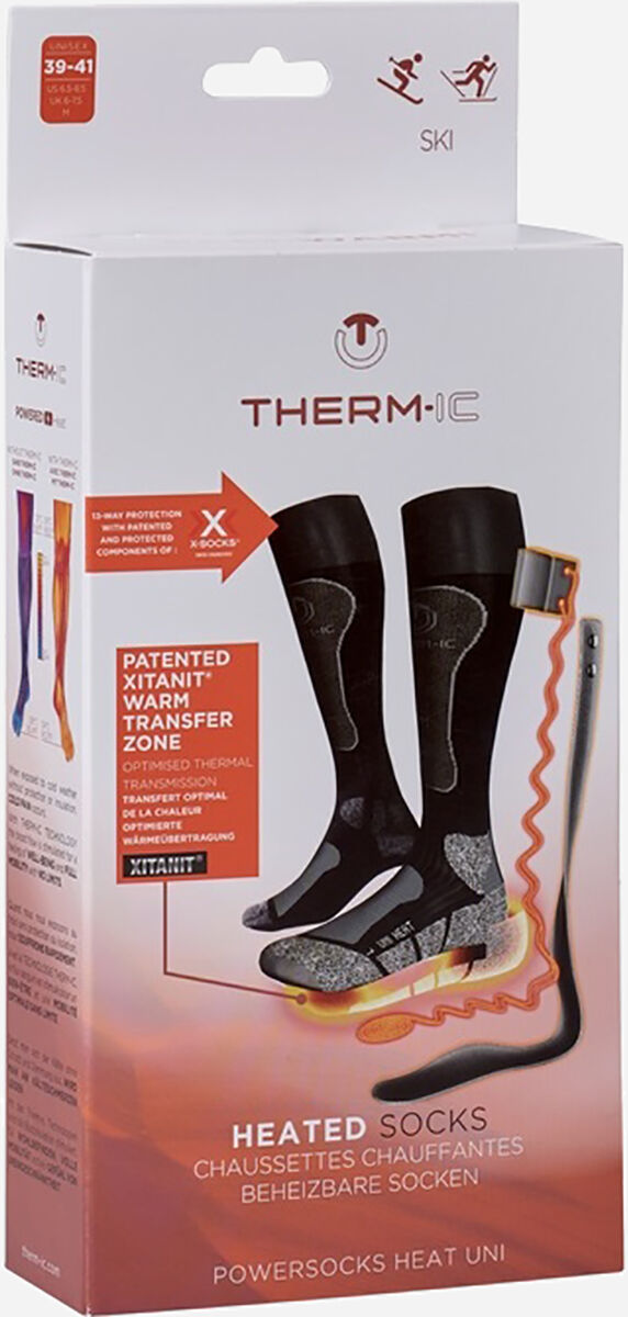Therm-ic Set Heat Uni+ S-pack 1400b V2 - Scaldino - Nero 39-41