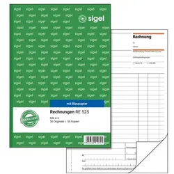 Sigel Formularbuch »Rechnung« RE525 weiß, 14.8x21 cm