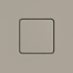 Kaldewei Conoflat Ablaufdeckel 687772572669 eckig, Secure Plus, warm grey30