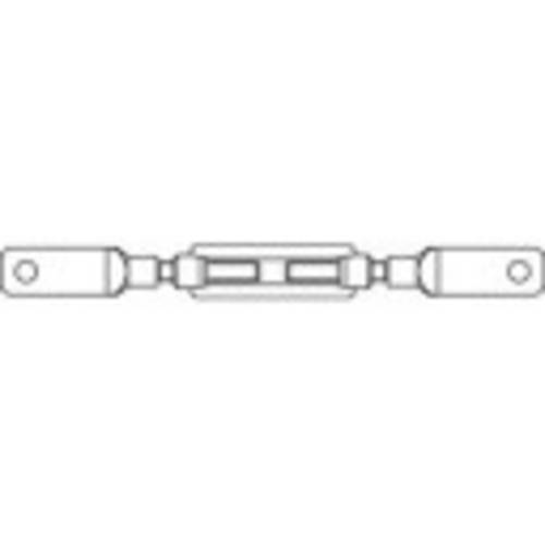 TOOLCRAFT 136629 Spannschlossmutter M12 Stahl galvanisch verzinkt DIN 1480 1St.