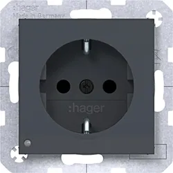 Hager SD SCHUKO O.-Licht EHBS Ax/Cx ant mt la