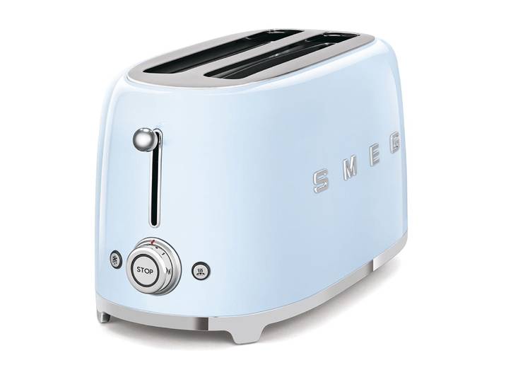 Grille-pain vintage 4 tranches bleu azur smeg