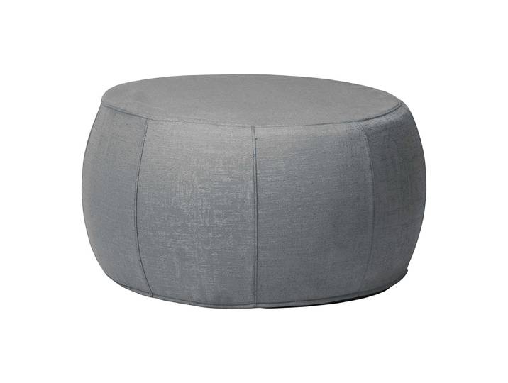Stern POUF Ø70/79x41 cm Outdoorstoff dunkelgrau/schiefergrau