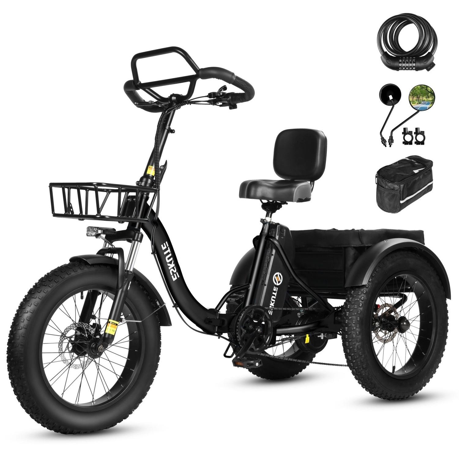 ESKUTE T302 Pro Elektrofahrrad 250W 48V 20.8Ah 20" Zubehör - Schwarz