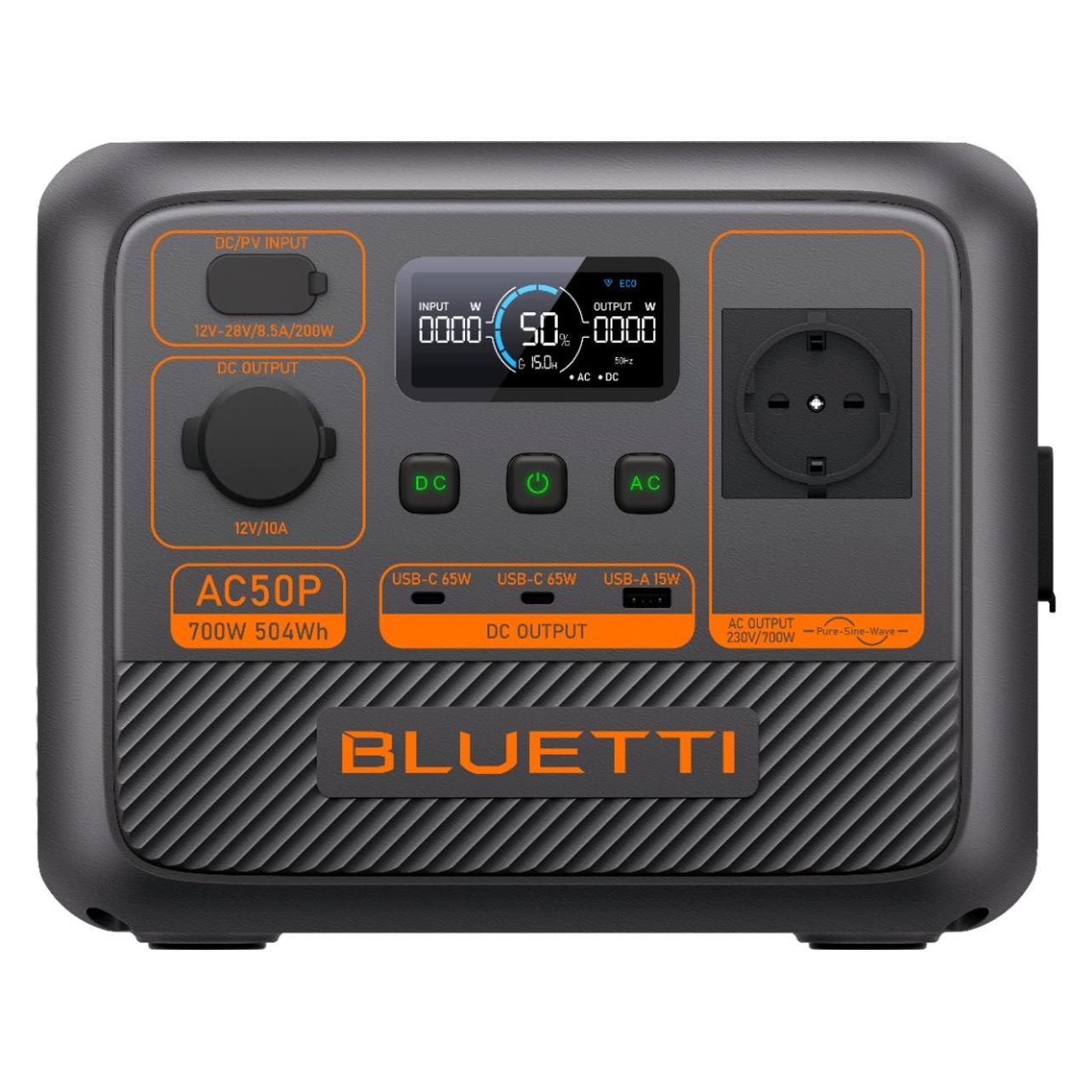 Bluetti AC50P (504 Wh, 6.90 kg) (P-AC50P-EU-GY-BL-010)