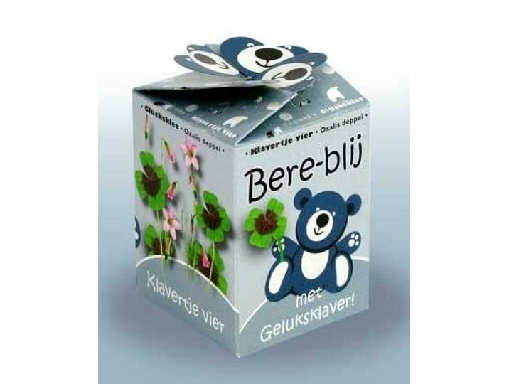 Greengift happy bear blauw