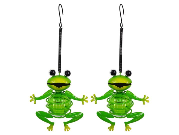 Lampe solaire de jardin Lot de 2 grenouilles Lampe solaire d'extérieur Lampe solaire d'extérieur 5316617