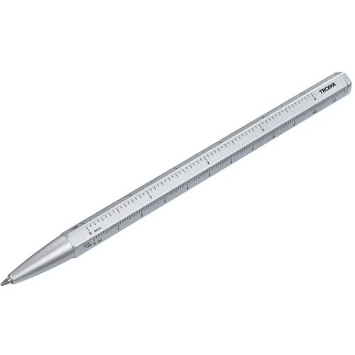 TROIKA Kugelschreiber CONSTRUCTION BASIC silber, Schreibfarbe: schwarz, 1 St.