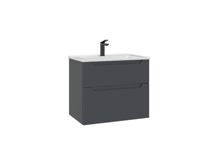 Meuble Vasque Messina 65 v2 - 65 x 45 x 55 cm - Matte Anthracite