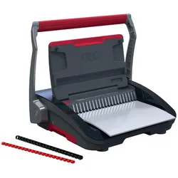 GBC CombBind CB25 Kunststoffbindegerät schwarz/silber/rot