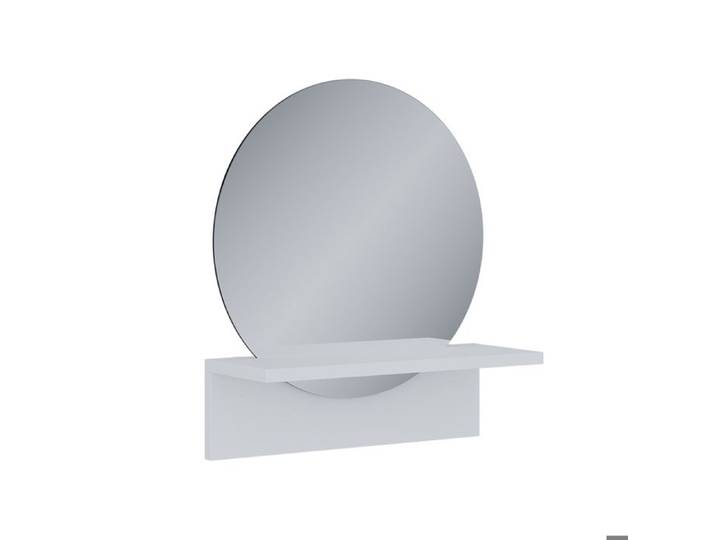 Miroir mural Elyra 40x47.5cm avec tablette Blanc Vicco 58383
