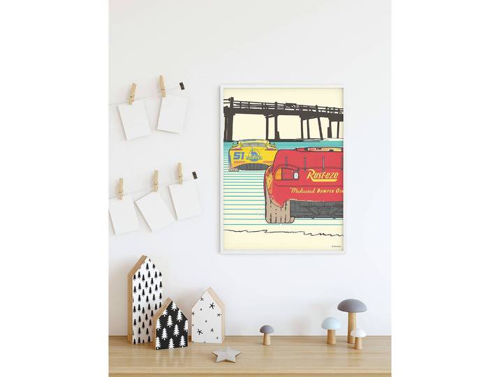 Wandbild Cars Strengthen Together 50 x 70cm Multicolor