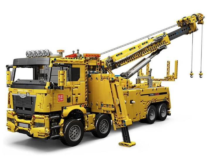 Mould King 17028 Abschlepp-LKW Gelb Konstruktions-Spielset, (4883 St)