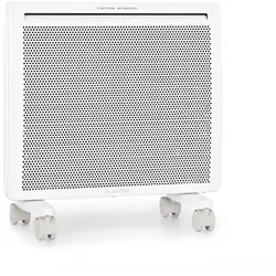Klarstein Hot Spot Slimcurve Double Wave 2-in-1 Heizgerät 1000W Wochentimer weiß Weiß