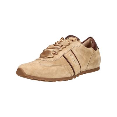 Slipper PAUL GREEN "Paul Green Slipper Veloursleder", Damen, Gr. 42,5, beige, Veloursleder, Schuhe Slipper