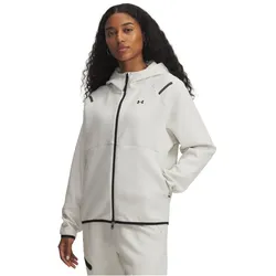 UNDER ARMOUR Unstoppable Fleece Kapuzenjacke Damen 110 - summit white/black L