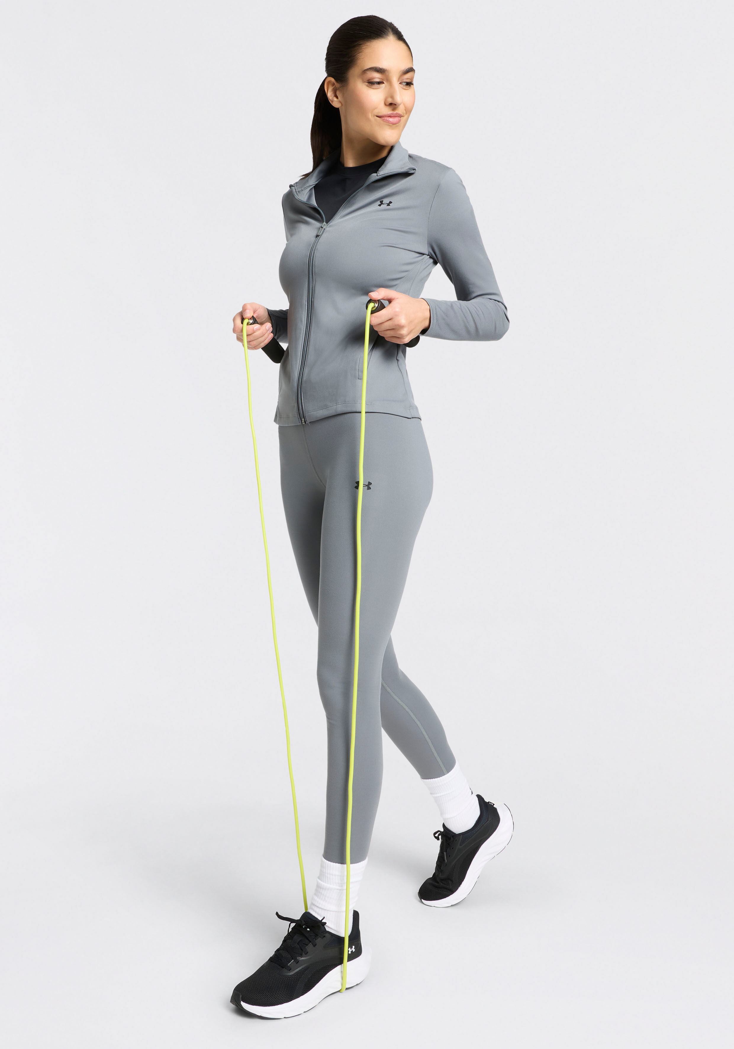 Trainingsshirt UNDER ARMOUR "MOTION FITTED SS EMEA", Damen, Gr. XXL, schwarz (schwarz,, weiß), Obermaterial: 80% Polyester, 20% Elasthan, Shirts Trainingsshirt, atmungsaktives Material, mit 4-Wege-Stretchstoff, schnell trocknend schwarz,, weiß XXL