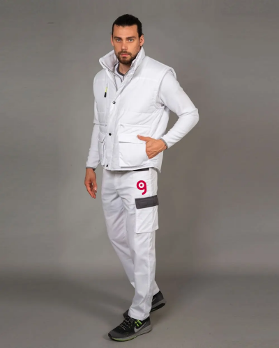 Caravaggio Pantalone Multitasche Uomo, Cotone Elasticizzato Personalizzate o neutre JRC