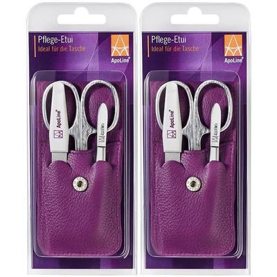 Apoline Manicure Etui 3teilig lila 2x 2x1 St