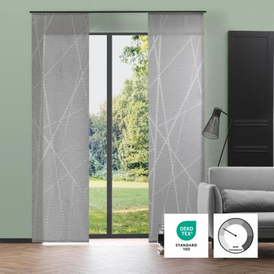 Schiebegardine NEUTEX FOR YOU "BEAM" Gr. 1, grau, B:60cm H:245cm, Polyester, Gardinen, Abstraktes Muster