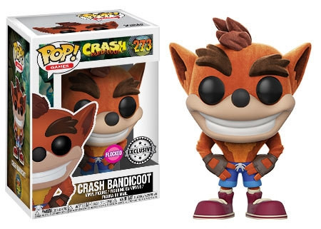 Funko Crash Bandicoot POP! Figuur met fluweelachtige afwerking, 9 cm, FK25643
