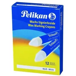 Pelikan Wachs-Signierkreide 12 Stück weiß